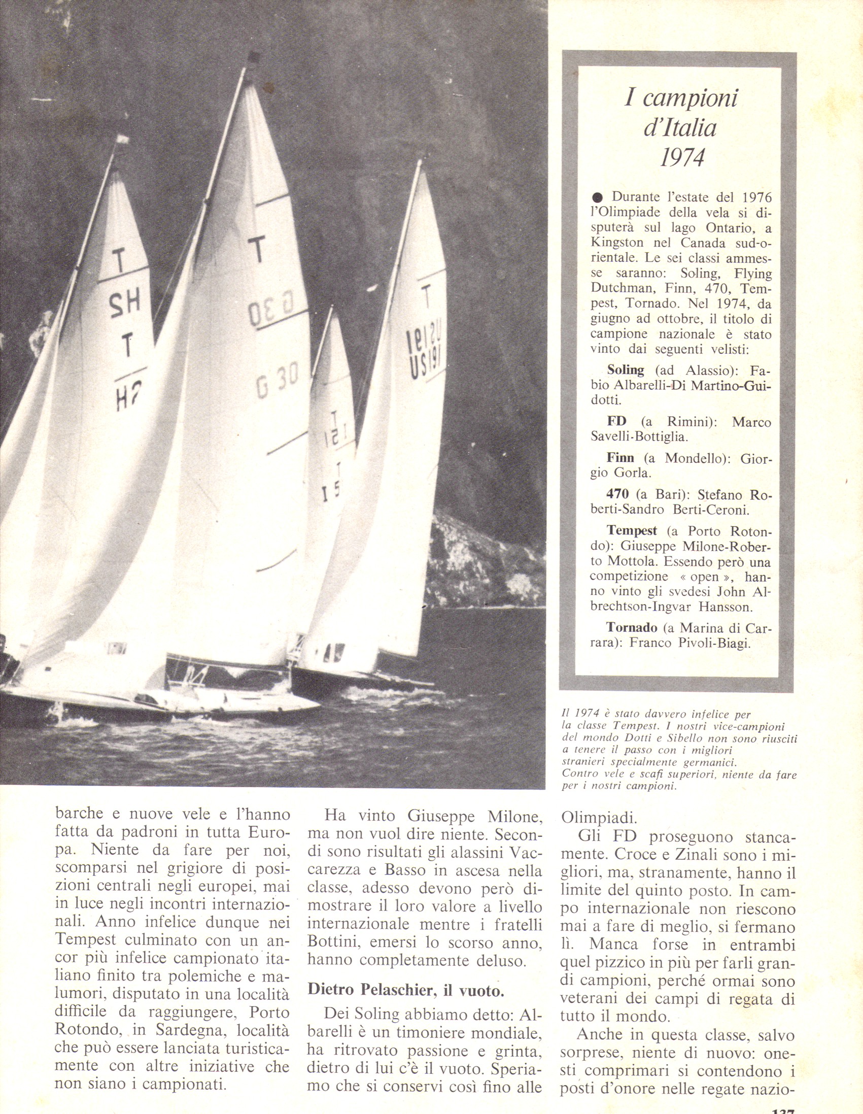 Giornale della Vela 1974
