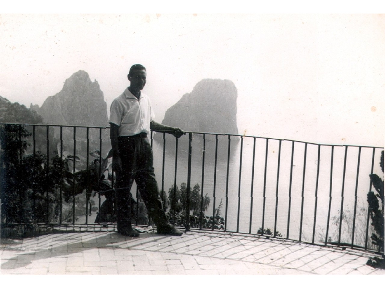 Erasmo a Capri in occasione di una regata.